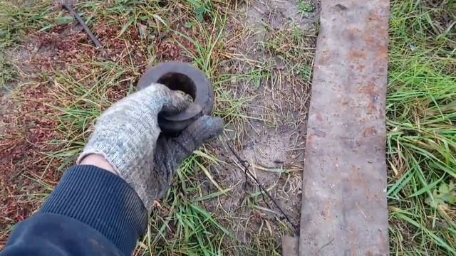 Журнал начинающего копателя. Железо на поле около переката. смотреть онлайн