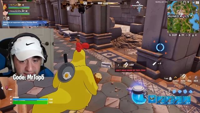 GIANT CHICKEN vs PETER GRIFFIN in Fortnite смотреть онлайн