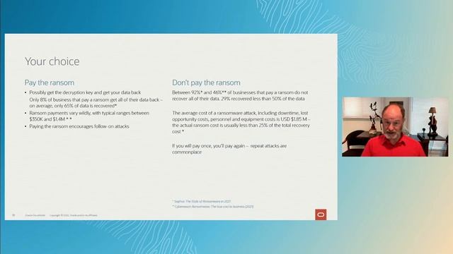 Defending the Oracle Database: responding to the threat of ransomware | CloudWorld 2022 смотреть онлайн