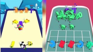 CUBE RUN,MERGE CUBE DANCE, NEW NUMBER LORE RUN MAX LEVEL GAMEPLAY.