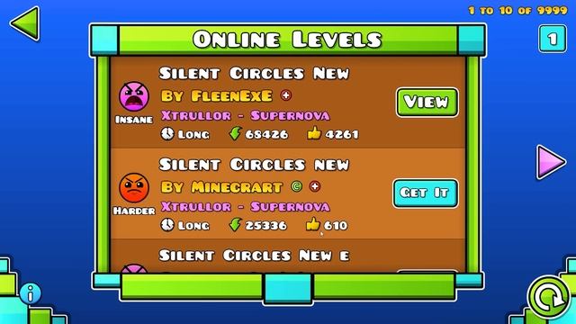 ПРОХОДИМ SILENT CIRCLES В GEOMETRY DASH! смотреть онлайн