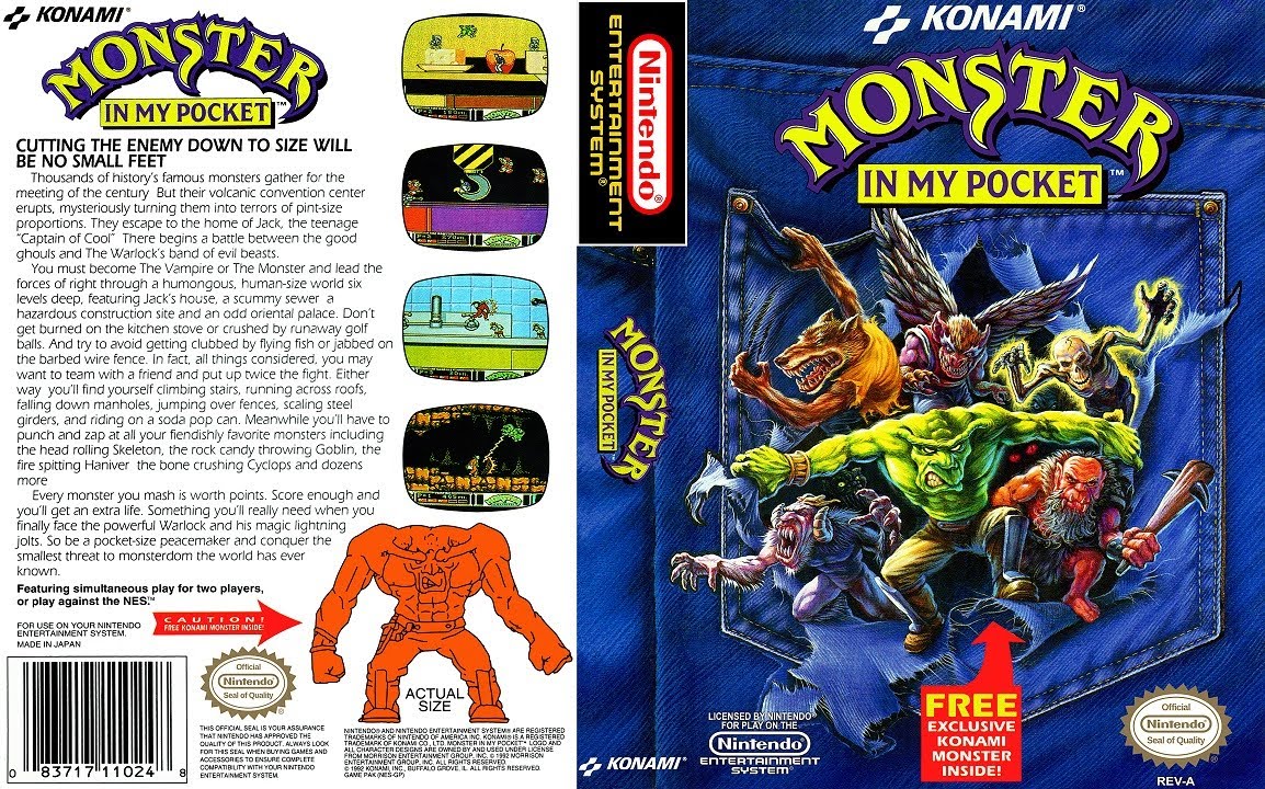 Dendy (Famicom,Nintendo,Nes) 8-bit Monster in my Pocket Полное Прохождение