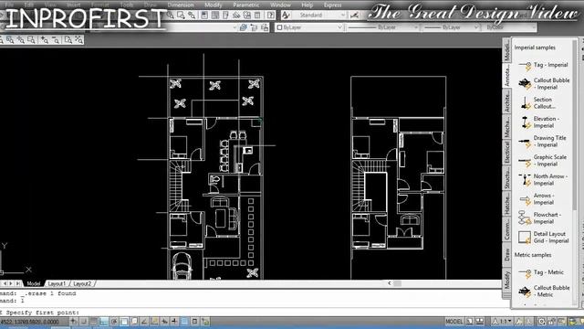 Proses Pembuatan Denah Rumah Berwarna dengan Autocad dan Photoshop 2 lantai 8 x 20 Meter смотреть онлайн
