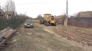 Поработал на грейдере ...