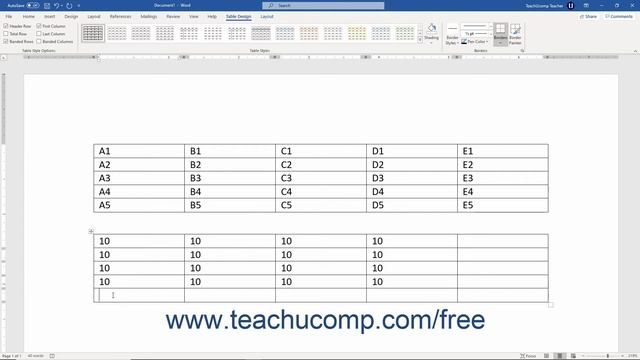 Word 2019 and 365 Tutorial Inserting Table Formulas Microsoft Training смотреть онлайн