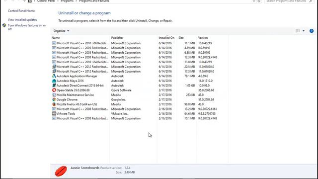 Uninstall Australian Rules Football Scoreboard on Windows 10 смотреть онлайн