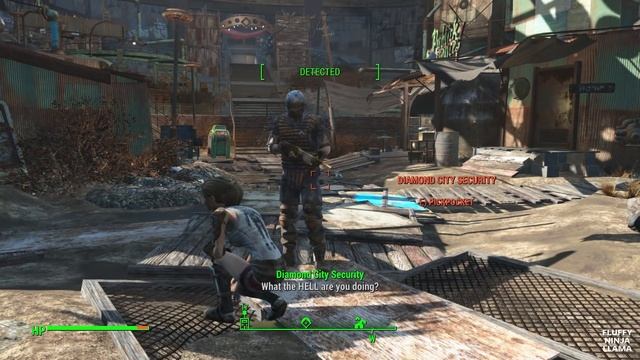 Fallout 4 - No Public Squatting! - Diamond City Guards React to Sneaking смотреть онлайн