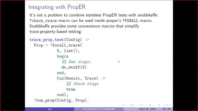 Snabbkaffe Introduction -- A New Way To Test Erlang Code