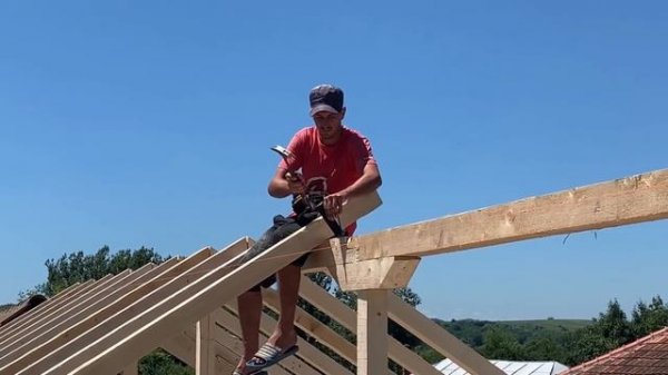 Executie acoperis in 2 ape cu tigla metalica #VIKING - Colaborator jud. Gorj, Loc. Bilteni