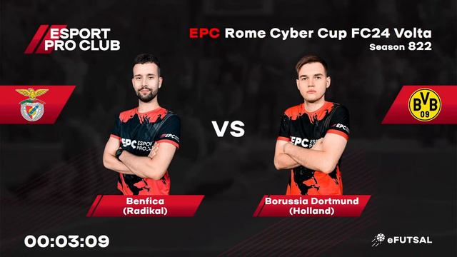 27.01.2024 ► EPC Rome Volta Cyber Cup смотреть онлайн