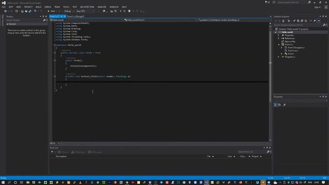 C# dasturlash tili 1 - dars Buttonlar (Knopkalar) bilan ishlash смотреть онлайн