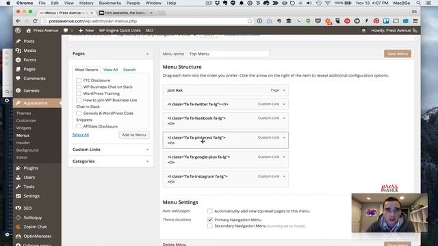 Add Font Awesome Icons to Your WordPress Menu GenesisWP смотреть онлайн