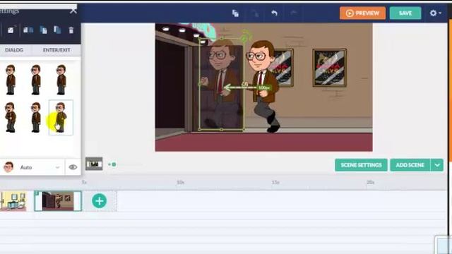 Как добавить сцены и персонажи. Сервис GO Animate смотреть онлайн