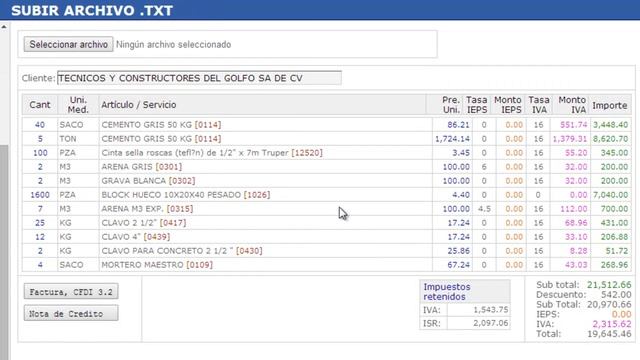 Generar una factura a partir de un archivo TXT смотреть онлайн