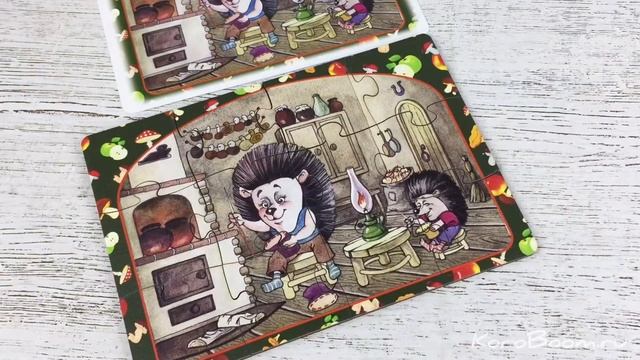 Набор деревянных пазлов Лесные сказки смотреть онлайн