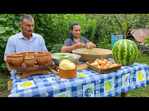 Жизнь в далекой деревне! Рецепт вареной Фасоли с овощами! Расслабляющее видео смотреть онлайн