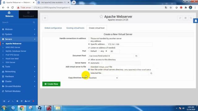 10.2.2 Konfigurasi IP Address, Domain, Database dan Wordpress dengan Webmin di Server Debian 9 смотреть онлайн