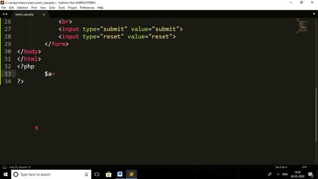 Switch case in php смотреть онлайн