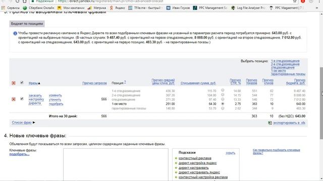 Как рассчитать стоимость клика в Яндекс Директ ?