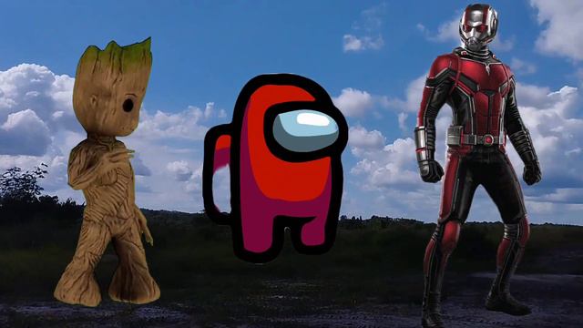 SUPERHEROES COLOUR DANCE CHALLENGE GROOT VS AMONG US VS ANTMAN смотреть онлайн