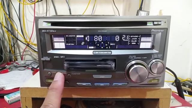 FH-P040zz Carrozzeria Pioneer DSP double din CD & Cassette player смотреть онлайн