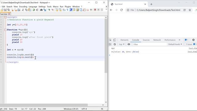 #26 - Generator function & yield Keyword in ES6 | ES6 Tutorial in Hindi | Generator in Javascript смотреть онлайн