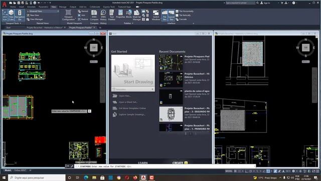 Dividir tela do AUTOCAD com 2 projetos DIFERENTES смотреть онлайн
