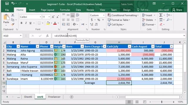 Average Formula excel - Trick 13 #excel beginner смотреть онлайн