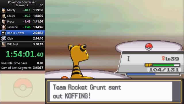 Pokemon Soul Silver Mareep+ Speedrun in 3:44:54 [World Record] смотреть онлайн