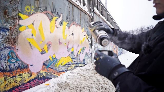 ГРАФФИТИ ВЛОГ | Ч.3 | Как делать объем на стене | Лайфхаки | Как рисовать зимой смотреть онлайн