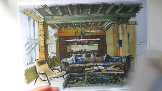 ✍?СКЕТЧИНГ МАРКЕРАМИ: обучение интерьерному скетчингу, разбор домашек учеников с курса "БАЗА" смотреть онлайн