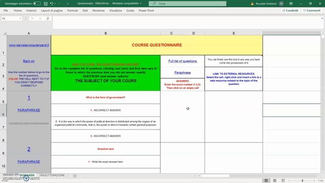 Questionario Excel. Impostazione domande e risposte - 25 Videocorsi low cost in descrizione смотреть онлайн