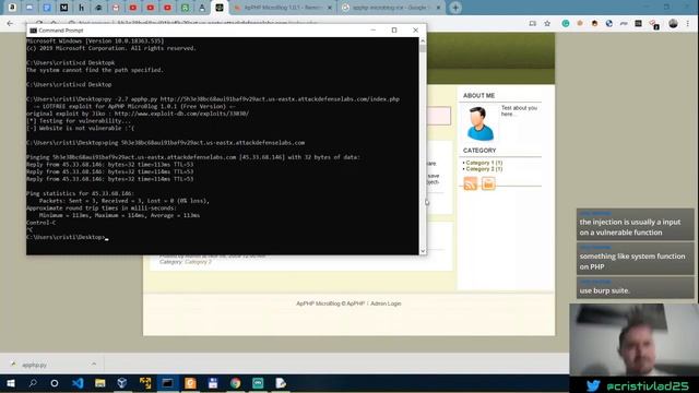 Realistic Pentesting - Exploiting an RCE Vulnerability Step by Step - ApPHP MicroBlog смотреть онлайн