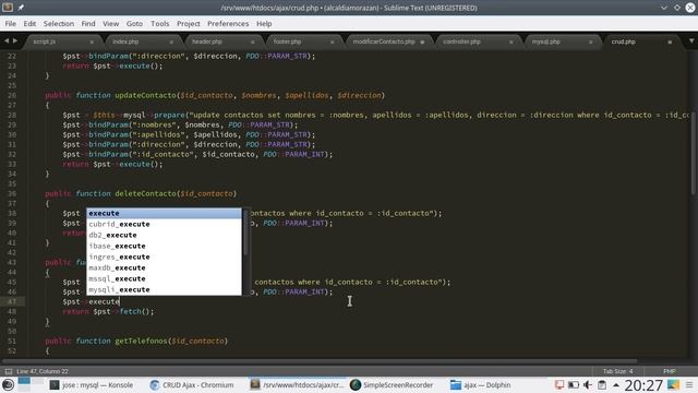 75 - CRUD con AJAX: Formulario Para Modificar Contacto [PHP 7 - Español] смотреть онлайн