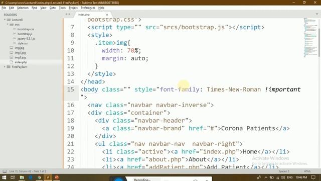 Lecture 10 Getting Started with a complete website project based on php, css, bootstrap, and html смотреть онлайн