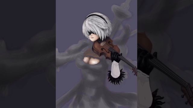 2B Nier Automata, Speed Drawing digital Art painting смотреть онлайн