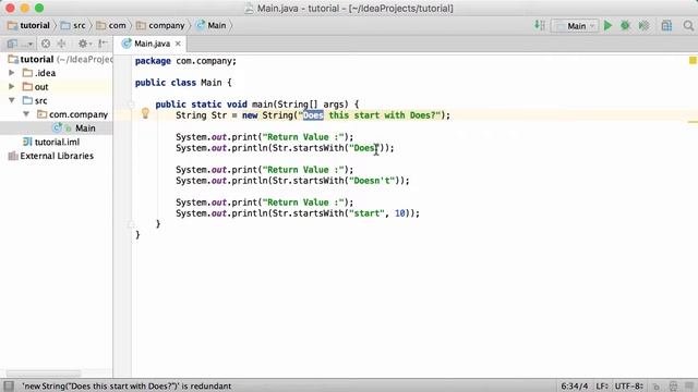 51.Java Tutorial - #51 - startsWith() Method смотреть онлайн