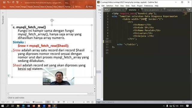 Koneksi PHP dengan database sikep смотреть онлайн