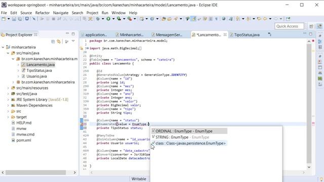 O Que é uma Classes Do Tipo Enum no Spring Boot смотреть онлайн