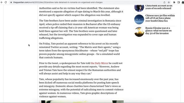 Jason W Chan's Take: Andrew Tate put in 30-day pre-trial detention in Romania after arrest смотреть онлайн
