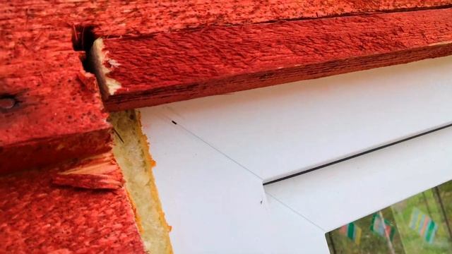 Заделка оконных проемов в деревянном доме. #оконныйпроем #окна #дача смотреть онлайн