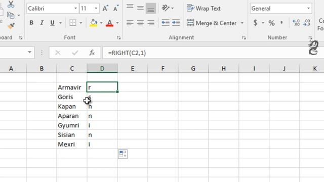 Get the last letters of text in a Excel cell смотреть онлайн