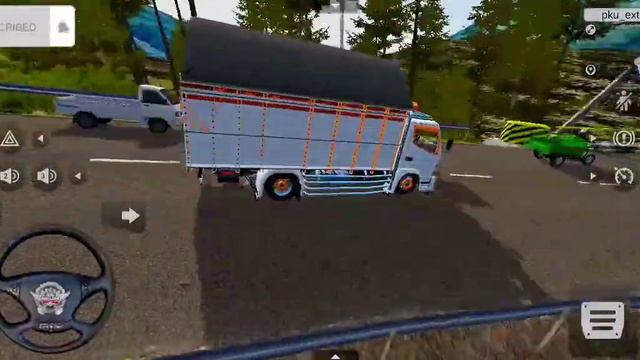 electric white mitsubishi center truck-beautiful scenery country road- Android Gameplay смотреть онлайн