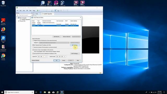 VMware Workstation Pro + CentOS 7 + Apache2 смотреть онлайн