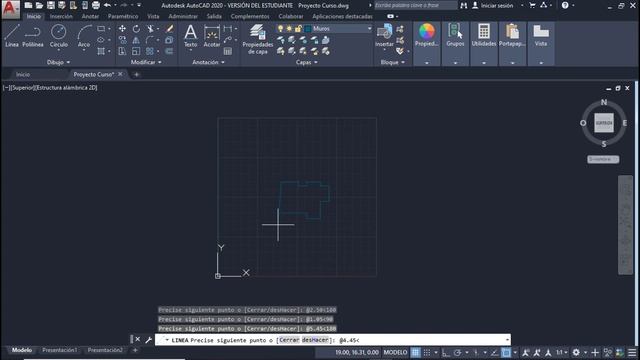 M2-02-Utilizar el comando linea y activar el modo orto смотреть онлайн