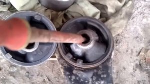 замена сайлентблока переднего рычага (задний) corolla E120 ч.1