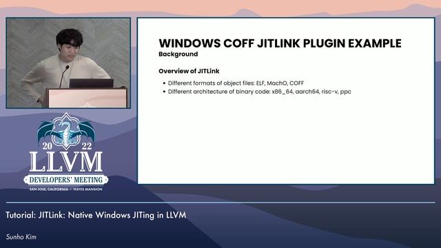 2022 LLVM Dev Mtg: JITLink: Native Windows JITing in LLVM смотреть онлайн