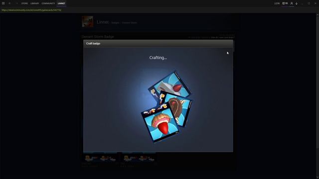 Crafting Dessert Storm Level 1 Badge Yummy Treats - Steam смотреть онлайн