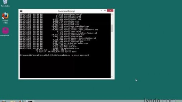 [Lynda.com] PHP & MySQL - Установка на Windows - 20 - Настройка MySQL