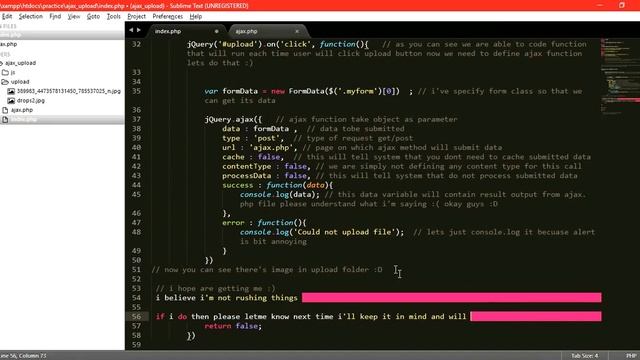 file upload with ajax in php part 5 смотреть онлайн